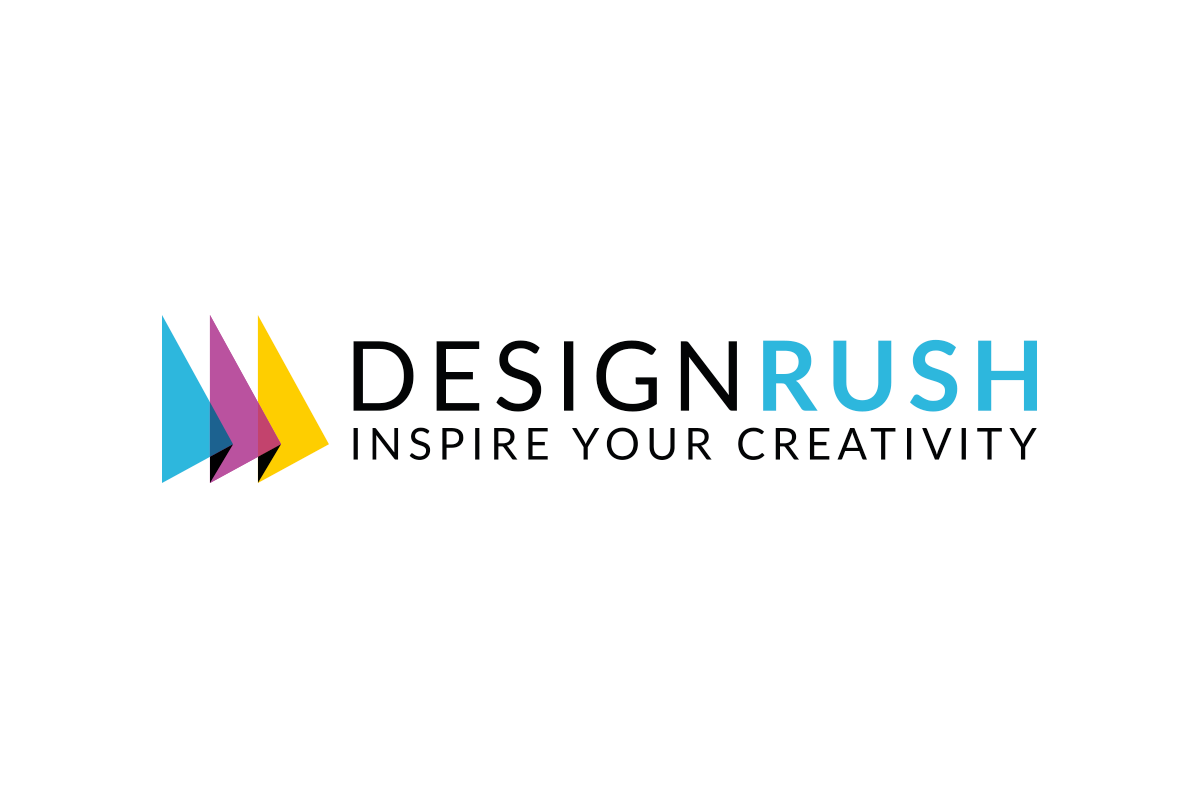 design rush logo with white background