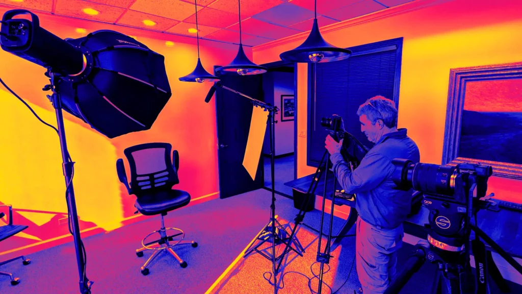 Orange County, CA video production company, Seal Media, on set of a brand story.