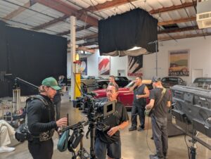 Seal Media film production set for a pilot telling the story of Briggs Cunningham.